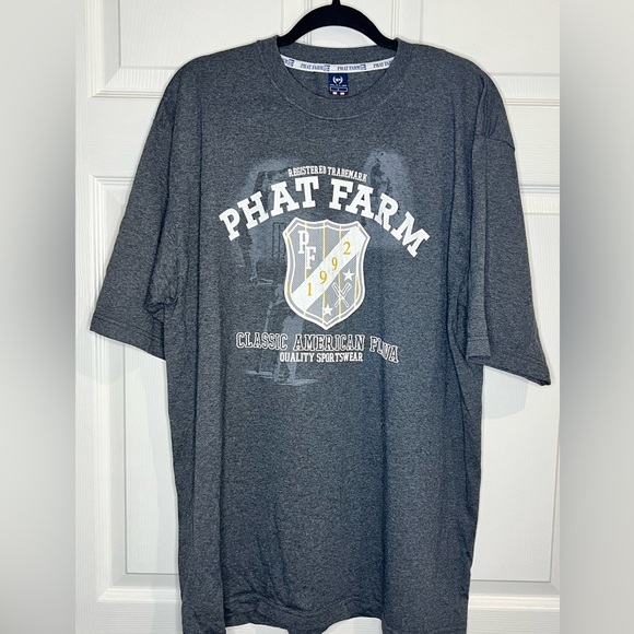Phat Farm Men’s Vintage Tee - Gray - Size Large - Picture 1 of 6